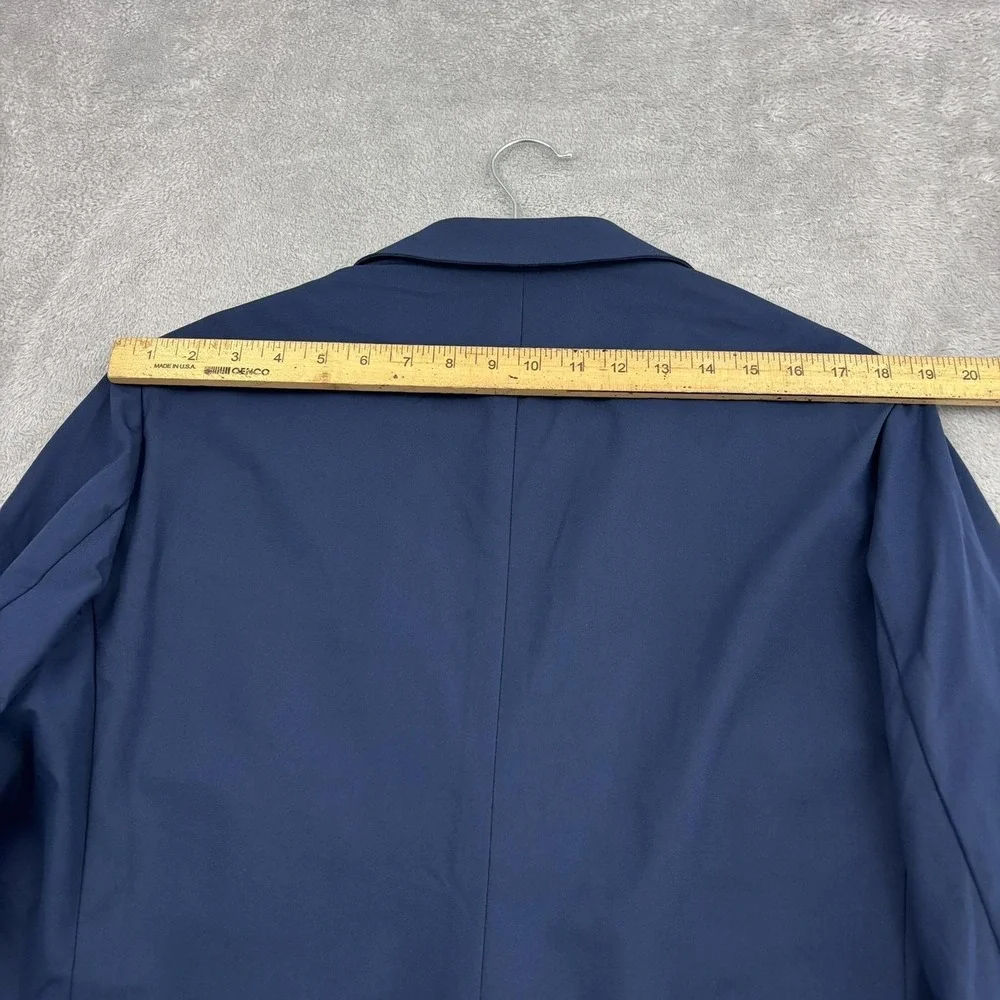 NWT Sene‎ Blazer Jacket Mens 46 Blue FlexTech Single Breasted Business Formal